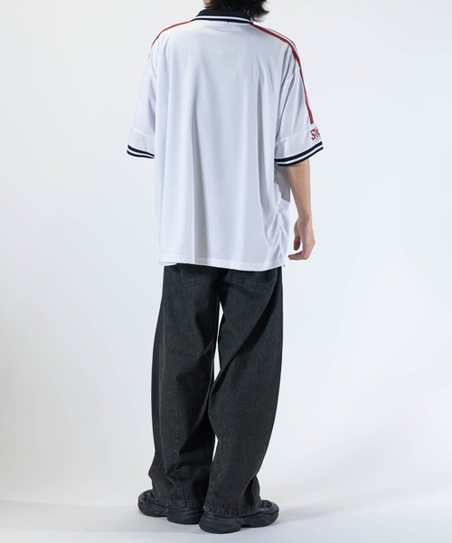 JOHN'S CLOSET（ジョンズクローゼット）の「【13】襟付き サッカーゲームTシャツ（Tシャツ/カットソー・メンズ・ネイビー/オフホワイト/ブラック/レッド/ホワイト系1/ホワイト系2/レッド系1/レッド系2/ブラック系2/ネイビー系2/カーキ系1/グレー系1・MEDIUM/LARGE）」の21枚目の写真