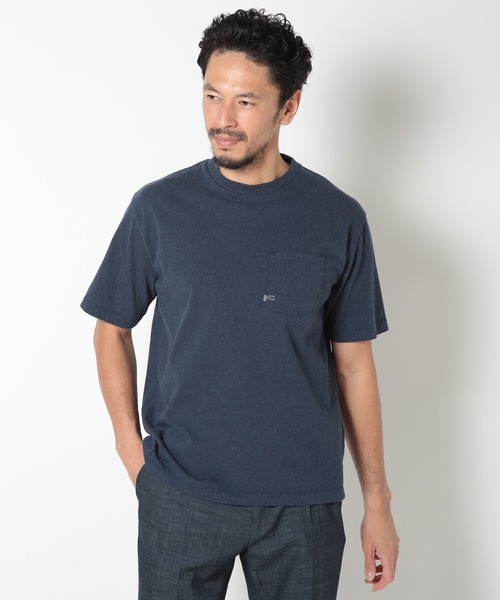 MEN'S BIGI(メンズビギ)の「【DENHAM/デンハム】〈collaboration〉ポケットTシャツ(Tシャツ/カットソー・メンズ・ネイビー/ホワイト/ブルー・02/03)」の6枚目の写真