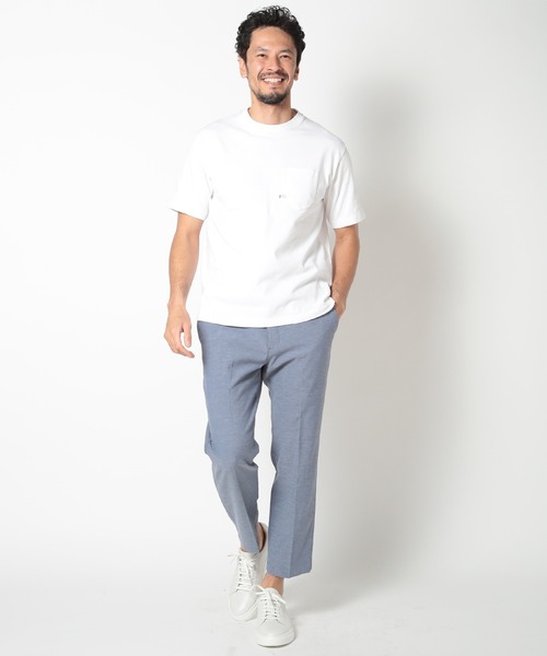 MEN'S BIGI(メンズビギ)の「【DENHAM/デンハム】〈collaboration〉ポケットTシャツ(Tシャツ/カットソー・メンズ・ネイビー/ホワイト/ブルー・02/03)」の7枚目の写真
