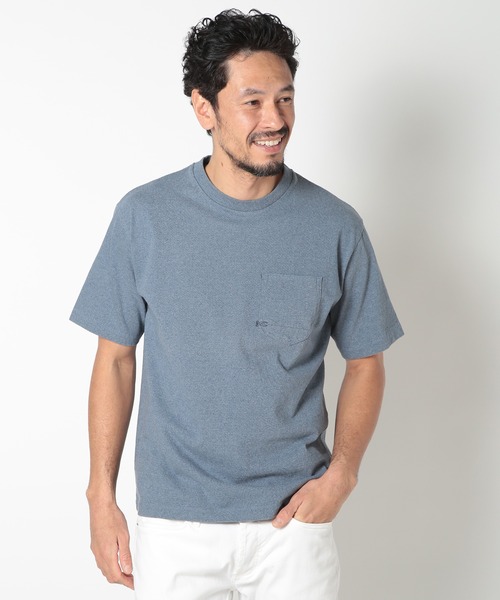 MEN'S BIGI(メンズビギ)の「【DENHAM/デンハム】〈collaboration〉ポケットTシャツ(Tシャツ/カットソー・メンズ・ネイビー/ホワイト/ブルー・02/03)」の5枚目の写真