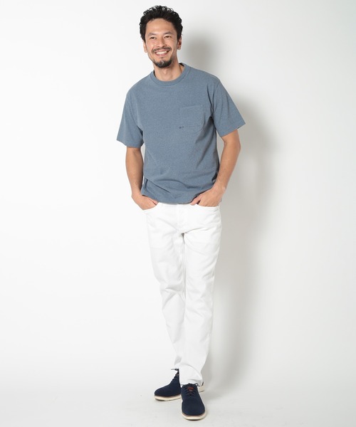 MEN'S BIGI(メンズビギ)の「【DENHAM/デンハム】〈collaboration〉ポケットTシャツ(Tシャツ/カットソー・メンズ・ネイビー/ホワイト/ブルー・02/03)」の8枚目の写真