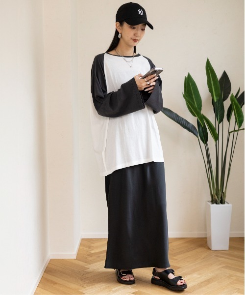 LEPSIM（レプシィム）の「シアーラグランチュニック　111075（Tシャツ/カットソー・レディース・ブルー/ライトブルー/ブラック・FREE）」の18枚目の写真