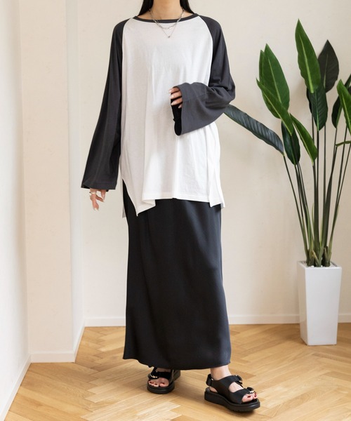 LEPSIM（レプシィム）の「シアーラグランチュニック　111075（Tシャツ/カットソー・レディース・ブルー/ライトブルー/ブラック・FREE）」の16枚目の写真
