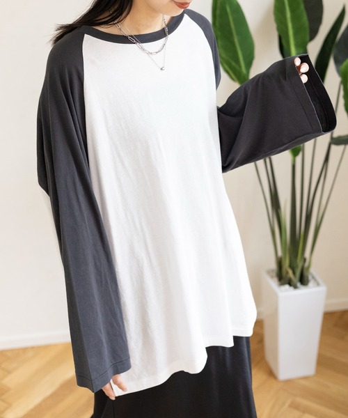 LEPSIM（レプシィム）の「シアーラグランチュニック　111075（Tシャツ/カットソー・レディース・ブルー/ライトブルー/ブラック・FREE）」の21枚目の写真