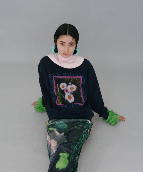 NON TOKYO（ノントーキョー）の「NON TOKYO/ノントーキョー/バイカラーファーイヤリング（イヤリング・レディース・ブルー/イエロー/グリーン・FREE）」の7枚目の写真