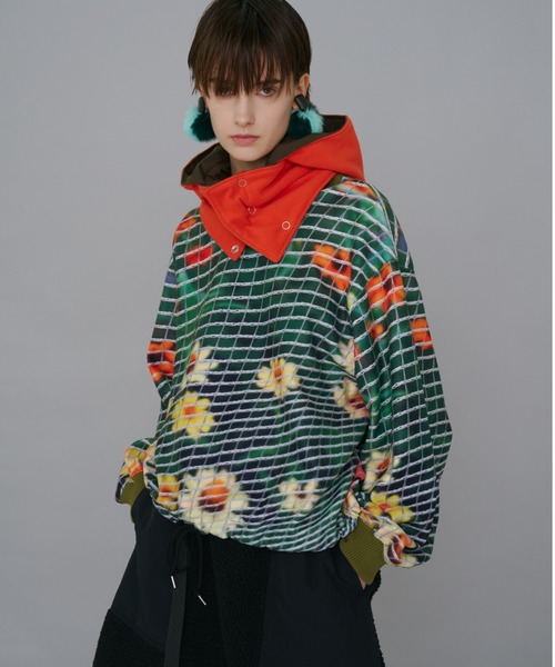 NON TOKYO（ノントーキョー）の「NON TOKYO/ノントーキョー/バイカラーファーイヤリング（イヤリング・レディース・ブルー/イエロー/グリーン・FREE）」の8枚目の写真