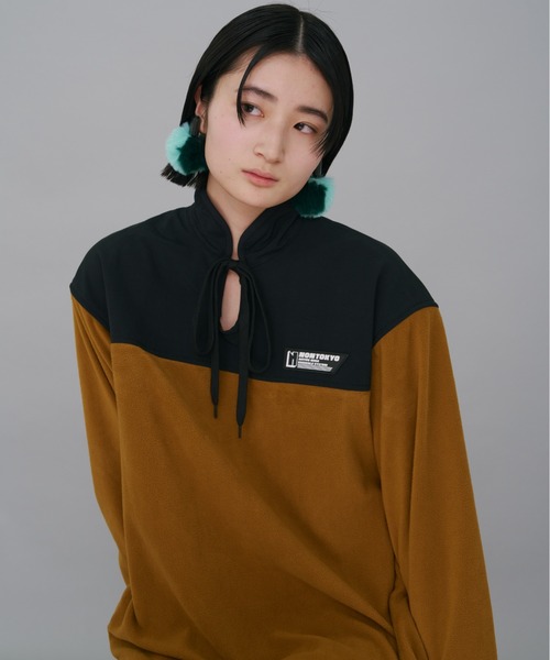 NON TOKYO（ノントーキョー）の「NON TOKYO/ノントーキョー/バイカラーファーイヤリング（イヤリング・レディース・ブルー/イエロー/グリーン・FREE）」の9枚目の写真