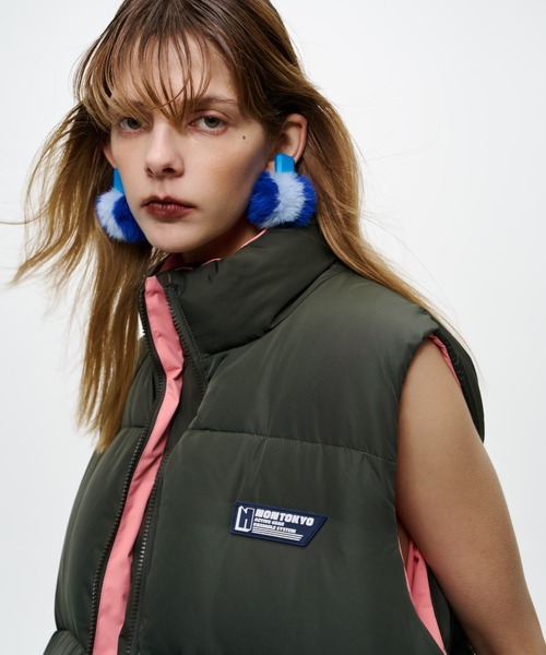 NON TOKYO（ノントーキョー）の「NON TOKYO/ノントーキョー/バイカラーファーイヤリング（イヤリング・レディース・ブルー/イエロー/グリーン・FREE）」の13枚目の写真