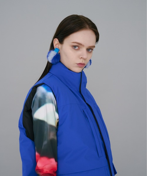 NON TOKYO（ノントーキョー）の「NON TOKYO/ノントーキョー/バイカラーファーイヤリング（イヤリング・レディース・ブルー/イエロー/グリーン・FREE）」の14枚目の写真