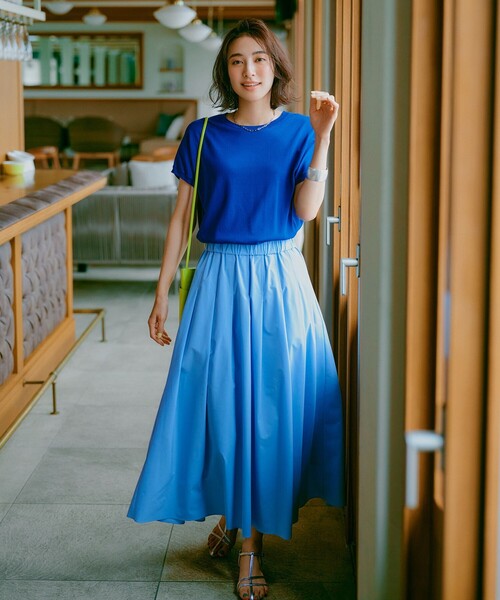 セール】FINE MOVE タックフレアスカート（スカート）｜UNFILO