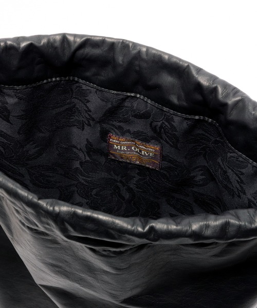 廃盤新品タグ MR.OLIVE WATER PROOF リュック レザー 巾着 MR.OLIVE ミスターオリーブ / E.O.I / WATER PROOF LIGHT LEATHER
