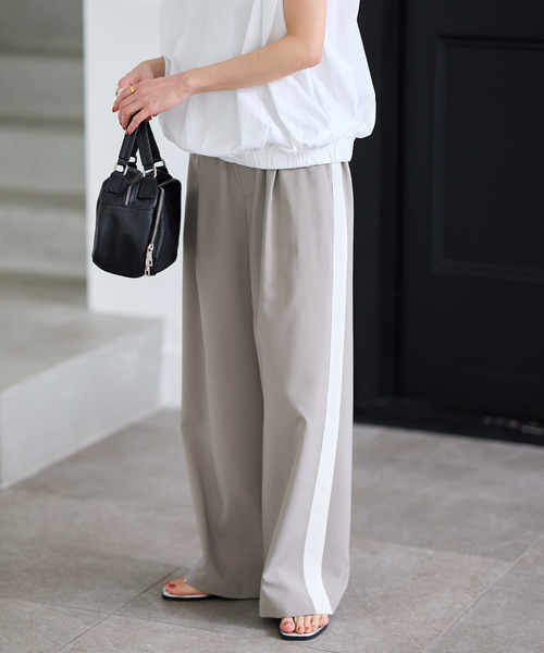 JOURNAL STANDARD ジャーナルスタンダード　パンツ 追加》ナイロンストレッチワイドパンツ（その他パンツ