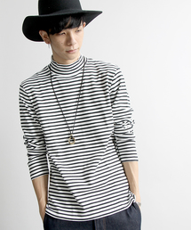 WEGO | WEGO/サイドスリットスムースハイネックＴシャツ(Tシャツ/カットソー)