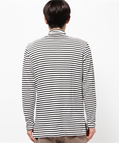 WEGO（ウィゴー）の「WEGO/サイドスリットスムースハイネックＴシャツ（Tシャツ/カットソー・メンズ・ブラック/ホワイト/ホワイト系その他・MEDIUM/LARGE）」の13枚目の写真