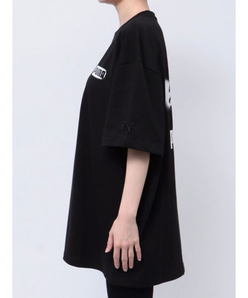 PUMA（プーマ）の「【MURUA/PUMA】スプレープリントロゴTシャツ（Tシャツ/カットソー・レディース・ブラック/ホワイト・FREE）」の12枚目の写真