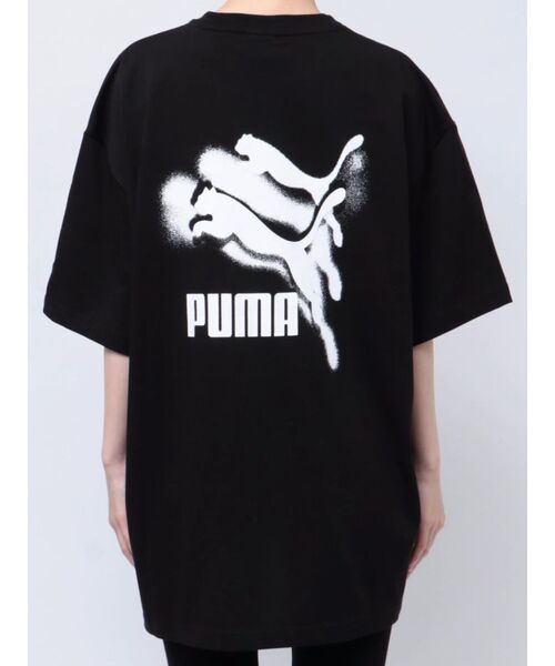 PUMA（プーマ）の「【MURUA/PUMA】スプレープリントロゴTシャツ（Tシャツ/カットソー・レディース・ブラック/ホワイト・FREE）」の11枚目の写真
