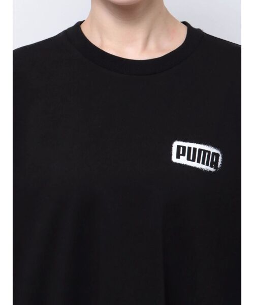 PUMA（プーマ）の「【MURUA/PUMA】スプレープリントロゴTシャツ（Tシャツ/カットソー・レディース・ブラック/ホワイト・FREE）」の10枚目の写真
