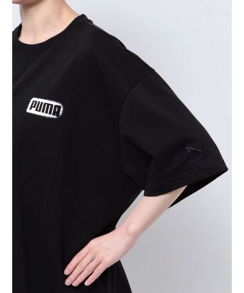 PUMA（プーマ）の「【MURUA/PUMA】スプレープリントロゴTシャツ（Tシャツ/カットソー・レディース・ブラック/ホワイト・FREE）」の9枚目の写真