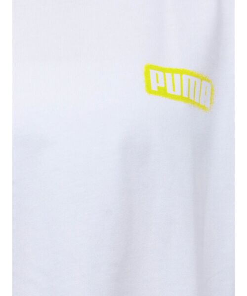 PUMA（プーマ）の「【MURUA/PUMA】スプレープリントロゴTシャツ（Tシャツ/カットソー・レディース・ブラック/ホワイト・FREE）」の4枚目の写真