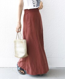 SHIPS | 〈手洗い可能〉麻混 フレア マキシ スカート(スカート)