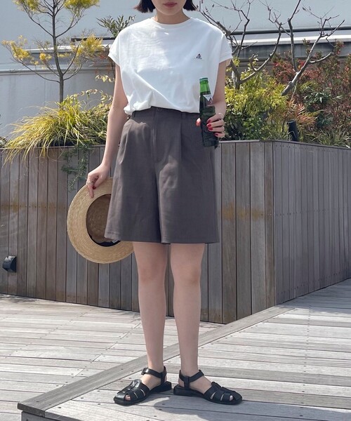 fredy emue(フレディエミュ)の「【GEVACO/ゲバコ】ノースリーブTシャツ(Tシャツ/カットソー・レディース・ブルー系その他3/オフホワイト/ホワイト系その他4/チャコールグレー/グリーン系その他3/ピンク系その他3・38)」の8枚目の写真