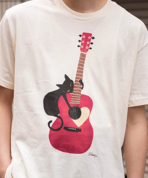 INTERPLAY(インタープレイ)の「【INTERPLAY x TAKERU】アコーステッィック ニャー 半袖 Tシャツ(Tシャツ/カットソー・メンズ・ブラック/クリーム・MEDIUM/LARGE)」の13枚目の写真