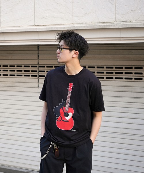 INTERPLAY(インタープレイ)の「【INTERPLAY x TAKERU】アコーステッィック ニャー 半袖 Tシャツ(Tシャツ/カットソー・メンズ・ブラック/クリーム・MEDIUM/LARGE)」の16枚目の写真