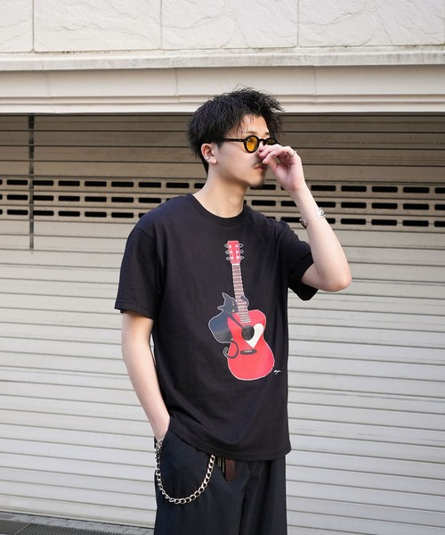 INTERPLAY(インタープレイ)の「【INTERPLAY x TAKERU】アコーステッィック ニャー 半袖 Tシャツ(Tシャツ/カットソー・メンズ・ブラック/クリーム・MEDIUM/LARGE)」の18枚目の写真