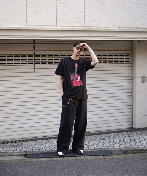 INTERPLAY(インタープレイ)の「【INTERPLAY x TAKERU】アコーステッィック ニャー 半袖 Tシャツ(Tシャツ/カットソー・メンズ・ブラック/クリーム・MEDIUM/LARGE)」の22枚目の写真