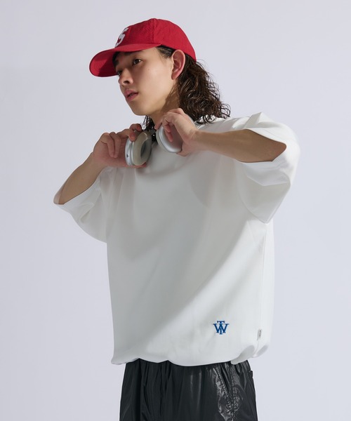 Bonpoint♡CAI Tシャツ♡グレー♡36M PONTE DRAW CORD TEE / ポンチドローコードT（Tシャツ