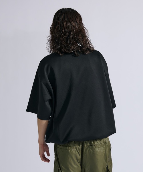 WETTEMPT（ウィテンプト）の「PONTE DRAW CORD TEE / ポンチドローコードT（Tシャツ/カットソー・メンズ・オフホワイト/杢グレー/ネイビー/ブラック・LARGE/MEDIUM/SMALL）」の17枚目の写真