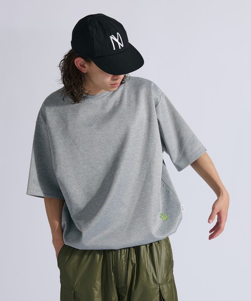 WETTEMPT（ウィテンプト）の「PONTE DRAW CORD TEE / ポンチドローコードT（Tシャツ/カットソー・メンズ・オフホワイト/杢グレー/ネイビー/ブラック・LARGE/MEDIUM/SMALL）」の8枚目の写真