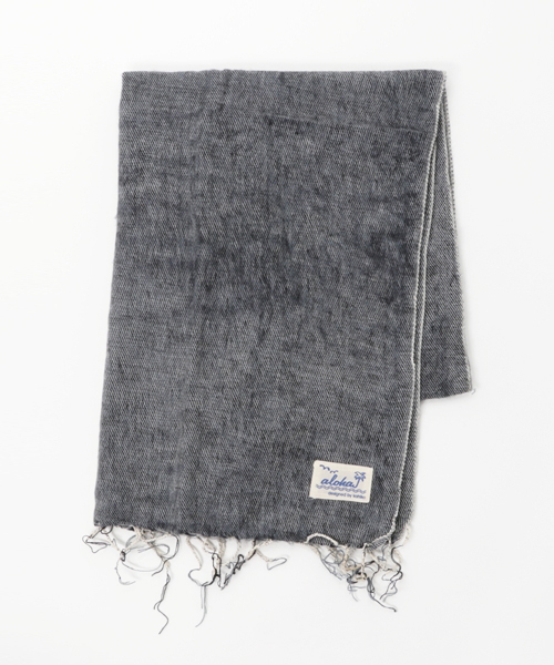 Kahiko（カヒコ）の「【kahiko】ALOHAシンプルショール（マフラー・レディース・ブルー/ピンク/ネイビー/ベージュ/イエロー/ブラック/オフホワイト・FREE）」の3枚目の写真