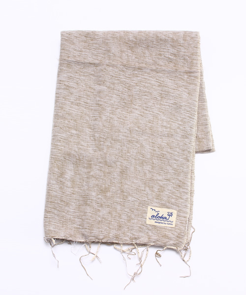 Kahiko（カヒコ）の「【kahiko】ALOHAシンプルショール（マフラー・レディース・ブルー/ピンク/ネイビー/ベージュ/イエロー/ブラック/オフホワイト・FREE）」の4枚目の写真