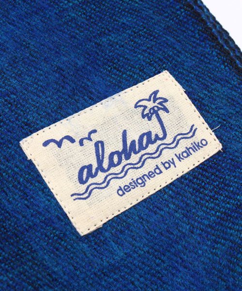 Kahiko（カヒコ）の「【kahiko】ALOHAシンプルショール（マフラー・レディース・ブルー/ピンク/ネイビー/ベージュ/イエロー/ブラック/オフホワイト・FREE）」の8枚目の写真