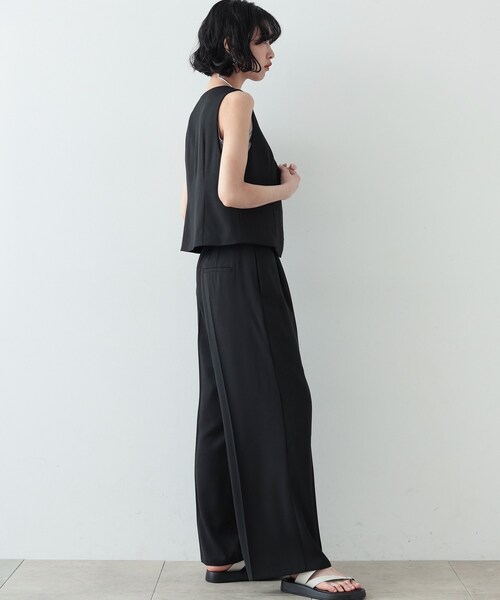 GALLEST（ギャレスト）の「◆梳毛ライクジレ（ベスト・レディース・ブラック/ダークグレー・38）」の13枚目の写真