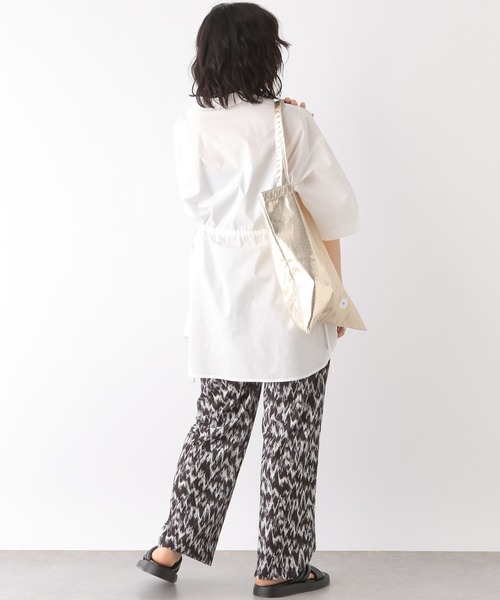 LEPSIM(レプシィム)の「【産前・産後対応】マタニティ/BIG5分袖シャツ 117230(その他トップス・レディース・ブラウン/ブラック/オフホワイト/ベージュ・FREE)」の7枚目の写真