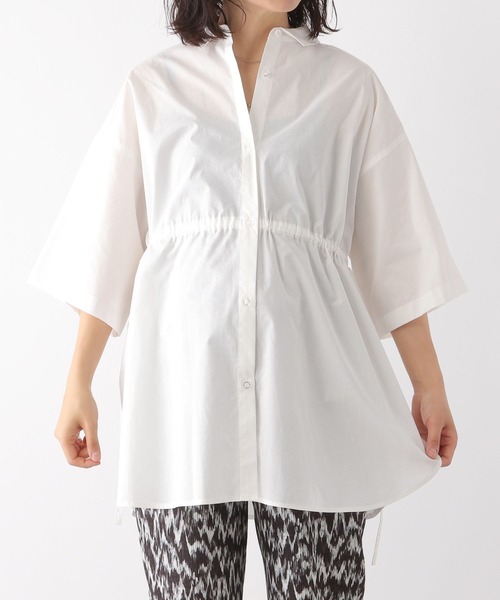 LEPSIM(レプシィム)の「【産前・産後対応】マタニティ/BIG5分袖シャツ 117230(その他トップス・レディース・ブラウン/ブラック/オフホワイト/ベージュ・FREE)」の12枚目の写真