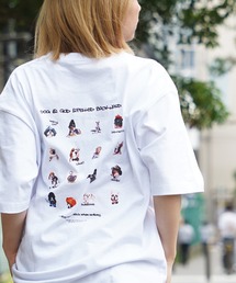 【unisex】転写プリント Tシャツ / パグ プリントTシャツ 犬柄 ルーズシルエット メンズ レディース