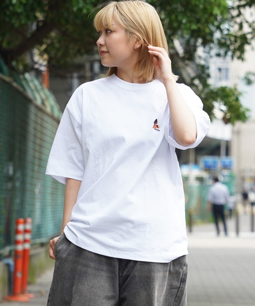 1111clothing(ワンフォークロージング)の「【unisex】転写プリント Tシャツ / パグ プリントTシャツ 犬柄 ルーズシルエット メンズ レディース(Tシャツ/カットソー・メンズ・ブラック系1/ホワイト系1/ホワイト系2/ブラック系2・M/L)」の13枚目の写真