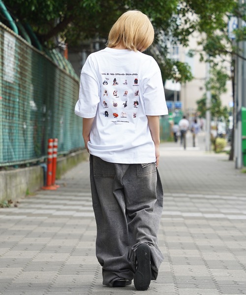 1111clothing(ワンフォークロージング)の「【unisex】転写プリント Tシャツ / パグ プリントTシャツ 犬柄 ルーズシルエット メンズ レディース(Tシャツ/カットソー・メンズ・ブラック系1/ホワイト系1/ホワイト系2/ブラック系2・M/L)」の16枚目の写真