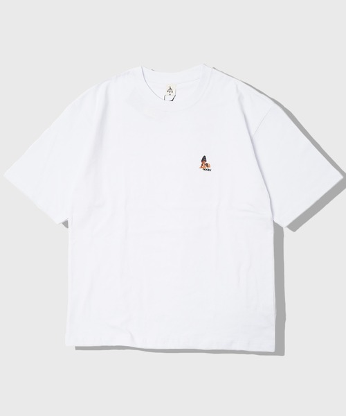 1111clothing(ワンフォークロージング)の「【unisex】転写プリント Tシャツ / パグ プリントTシャツ 犬柄 ルーズシルエット メンズ レディース(Tシャツ/カットソー・メンズ・ブラック系1/ホワイト系1/ホワイト系2/ブラック系2・M/L)」の7枚目の写真