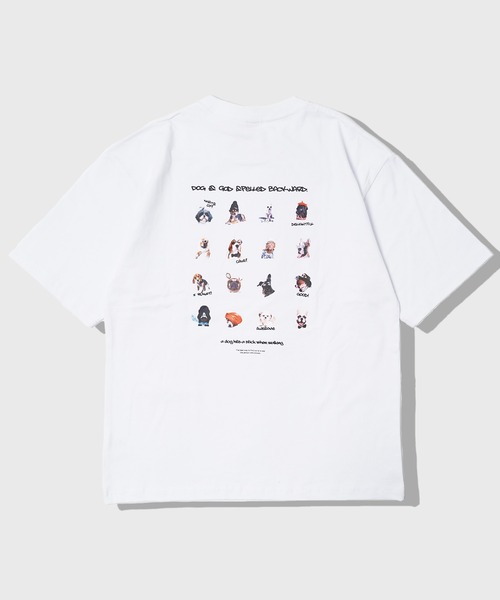 犬プリントtシャツ | STORES