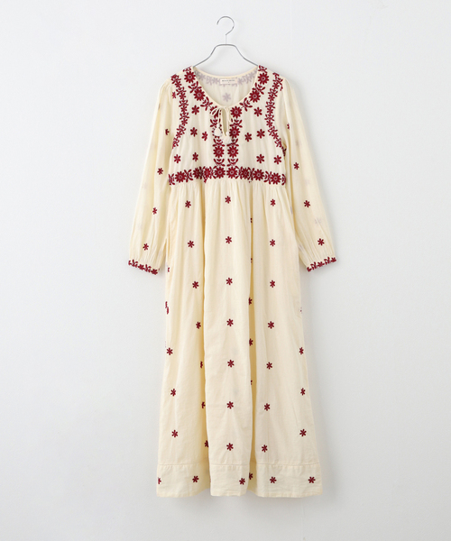 Spick & Span(スピックアンドスパン)の「MAISON HOTEL / メゾンホテル エンブロイダリードレス NISHA(ワンピース・レディース・レッド・SMALL)」の1枚目の写真