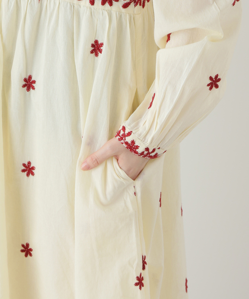 Spick & Span(スピックアンドスパン)の「MAISON HOTEL / メゾンホテル エンブロイダリードレス NISHA(ワンピース・レディース・レッド・SMALL)」の10枚目の写真