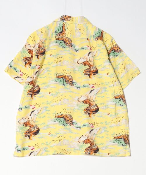HOUSTON(ヒューストン)の「HOUSTON /ヒューストン 41106 ALOHA SHIRT (虎) / アロハシャツ/ HS411(シャツ/ブラウス・メンズ・ネイビー/イエロー/ブラック・X-LARGE/LARGE)」の5枚目の写真