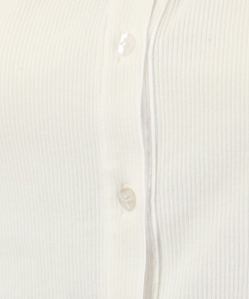 SPIRALGIRL（スパイラルガール）の「リボンオフショルリブトップス（Tシャツ/カットソー・レディース・ホワイト/グレー/レッド・FREE）」の12枚目の写真