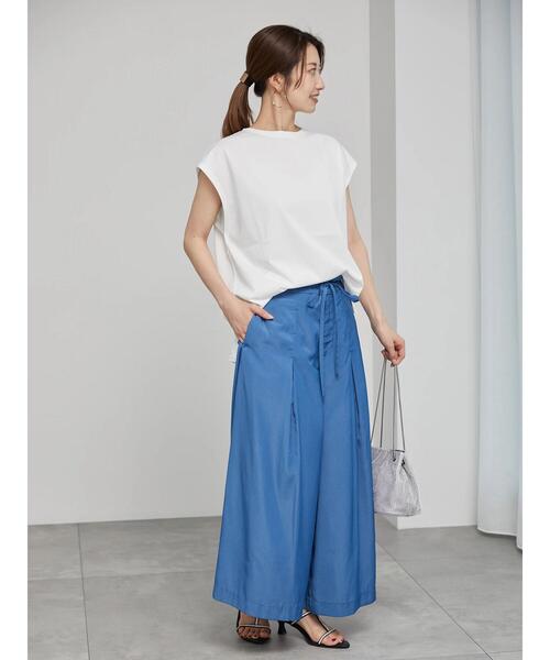 Te chichi(テチチ)の「【近赤外線CUT】クルーネックカットソー(Tシャツ/カットソー・レディース・オフホワイト/オリーブ/ブラック/モカ・F)」の6枚目の写真