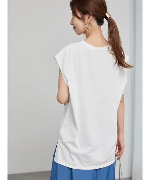 Te chichi(テチチ)の「【近赤外線CUT】クルーネックカットソー(Tシャツ/カットソー・レディース・オフホワイト/オリーブ/ブラック/モカ・F)」の7枚目の写真