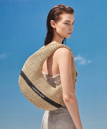 【めい】CHARLES & KEITH ベージュ ハンドバッグ Maisy メイジー ルーシュドハンドルホーボーバッグ - オーツ